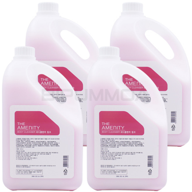 더 어메니티 바디클렌저 4000ml 바디워시 대용량 업소 바디케어, 4L, 4개