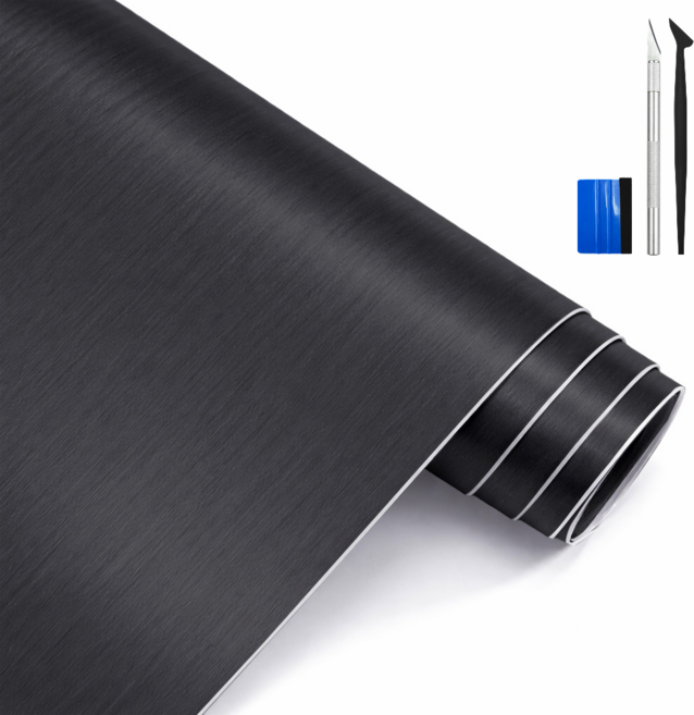 SOTT 프리미엄 3D 메탈 필름 랩핑 시트지, 1개, 딥그레이 폭20cm x 길이150cm