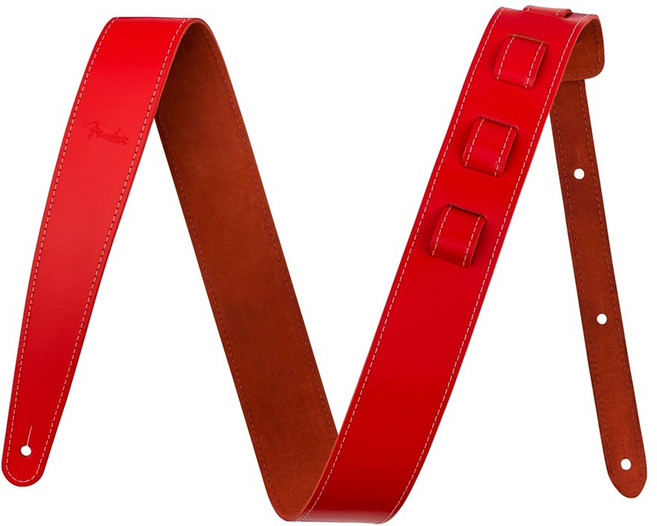 펜더 ESSENTIALS LEATHER RED 가죽 기타스트랩 기타멜빵 099-0642-109, 1개