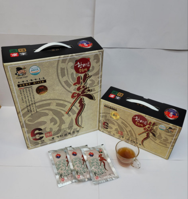 풍기인삼 한아름홍삼진액 사포닌 홍삼액기스 골드 100ml 60포, 60개