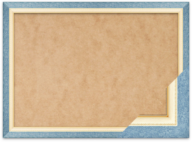 퍼즐액자 38x53cm, 수지블루, 1개