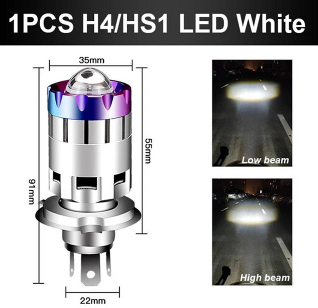 H4 LED 헤드라이트 렌즈 전구 bmw 호환 G310R F800R G650GS Sertao RnineT R nineT Racer 순수 스크램블러 2014, 1개