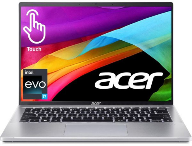 Acer Swift Go 16 인텔 에보 에디션 노트북 | 16인치 1920 x 1200 터치 디스플레이 AI 경험 잠금 해제 코어 울트라 9 프로세서 185H ARC 16GB, i7-1355U, 14" FHD touch