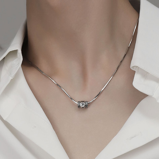 위드아이즈 만트라 육자진언 뱀사슬 목걸이