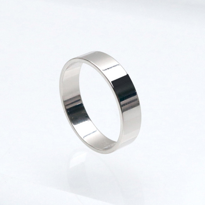 R0532w 실버925 기본 심플 플랫 유광 은반지 실버링 커플링