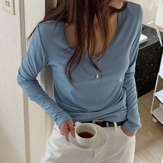 [난닝구]로린베 브이넥긴팔티