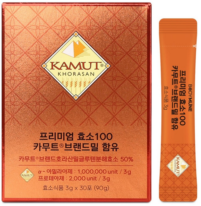 바디뮨 프리미엄 카무트 효소 100만 역가 (1개월분), 1개, 90g