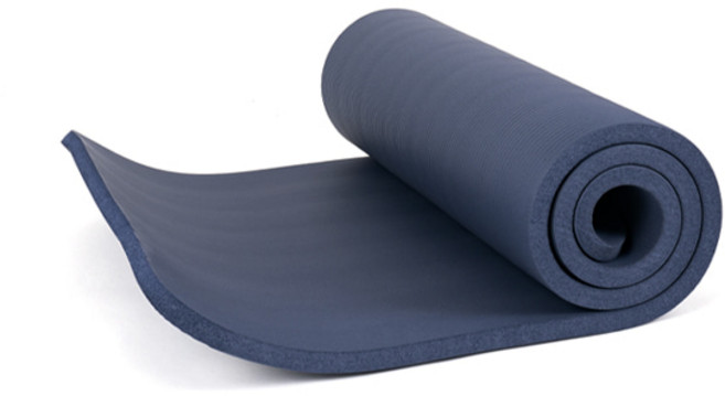 아이워너 두꺼운 요가매트 20mm 임산부/아동/입문자/초보 폭신한 촉감 고밀도 요가매트 + 끈포함, 20X1830X610_NBR - 다크 네이비, 1개