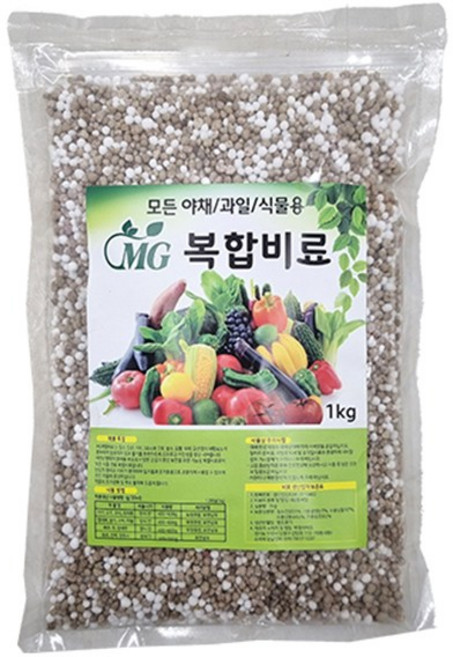 모든 야채과일식물용 복합비료 식물영양제, 1kg, 1개