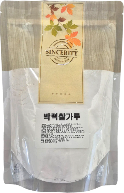 (소분) 대두식품 햇쌀마루 국산 쌀100% 박력쌀가루, 500g, 1개