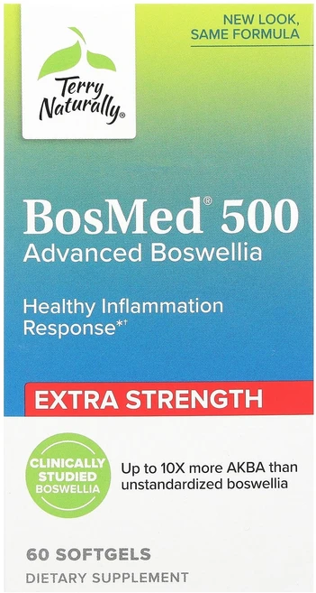 몸관리하세요 겨울입니다 Terry Naturally BosMed 500 고급 보스웰리아 엑스트라 강도 소프트젤 60정(소프트젤 1정당 500mg) 특별관리진행, TerryNaturallyBosMed500고급보스웰리아, 1개, 60정 - 쿠팡