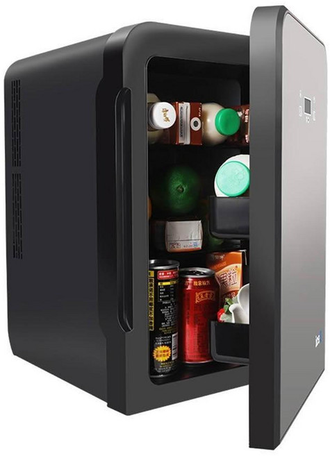 迷你冷熱冰箱 家用兩用 快速製冷保溫 節能省電 多功能用途, 拉布塔車載冰箱10L雙核數顯黑色