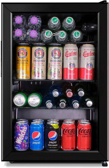 하이얼 홈바 다용도 쇼케이스 미니 냉장고 70L, 블랙, HSC70MDB