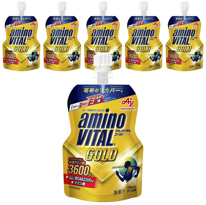 AJINOMOTO 味之素 aminoVITAL 黃金胺基酸能量凍 蘋果口味, 6包