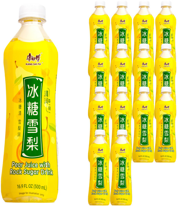 캉스푸 빙탕설리 배 음료, 500ml, 15개