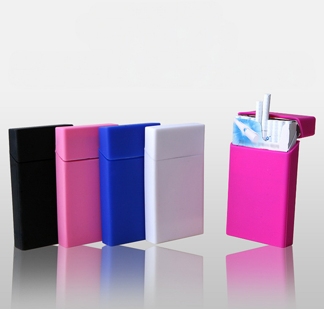 플라스틱 실리콘 담배케이스 슬림 원컬러 갓성비 얇은 담배곽, 1개, 실리콘 슬림형 담배케이스 전체랜덤