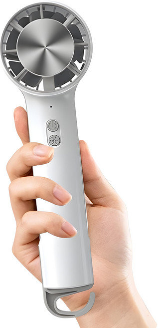 ROOICE 쿨링 냉각 미니 선풍기 무소음에어컨 휴대용 손선풍기YANBIN-1, 화이트, WHITE