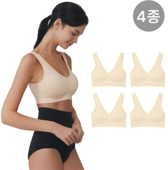 세컨스킨 베이직 탱크브라 4종_