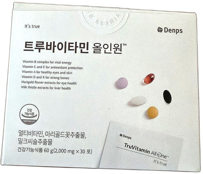올인원 비타민 밀크씨슬 에너지 충전 다양한 영양소 포함 30포 1개, 30정
