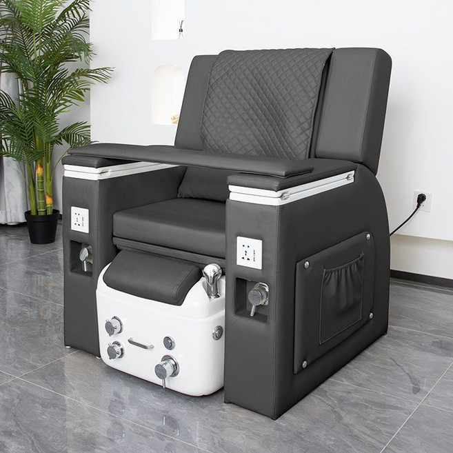 족욕의자 패디큐어 업소용 발마사지소파 네일아트 피부관리실, 블랙