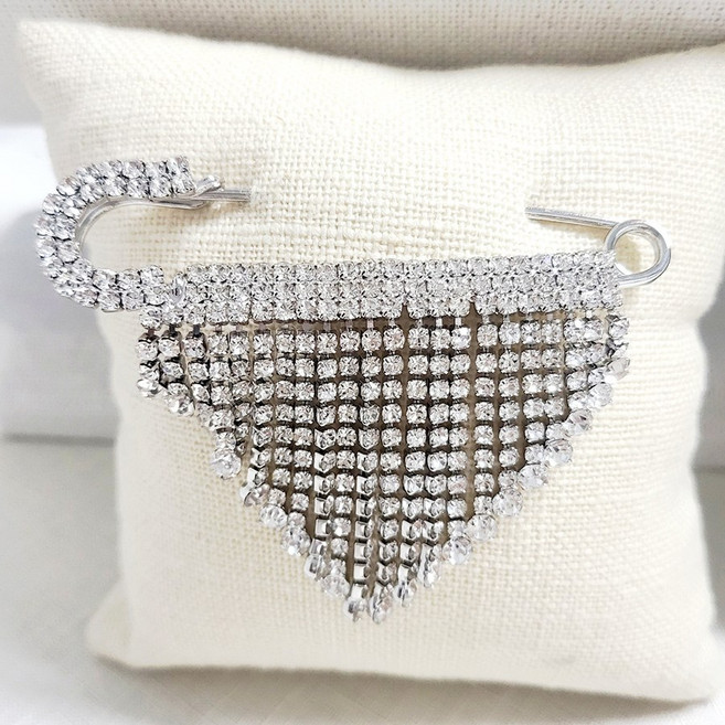 옷핀 큐빅 보석 브로치 모음