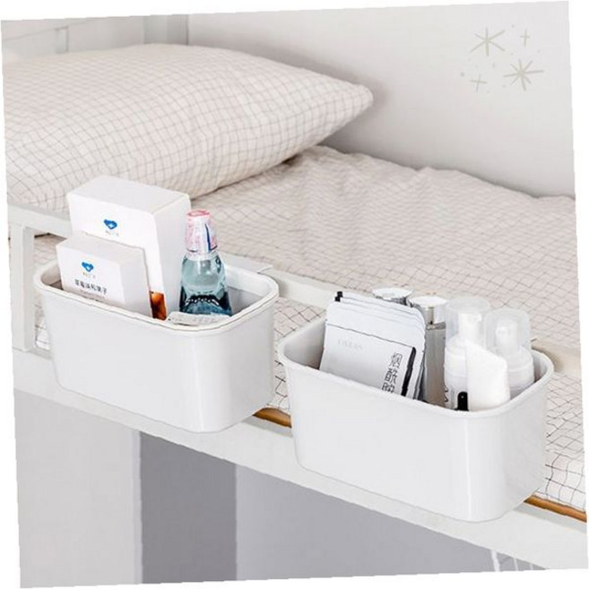 침대수납함 헤드 사이드 걸이 정리 소품 보관 핸드폰 안경, 몽땅 그레이, 1개