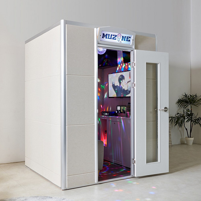 뮤존 코인노래방 기계 가정용 노래방 기기 태진 반주기 방음 부스, 4인용(1500 x 1500), 강원/충남/충북, 사이즈
