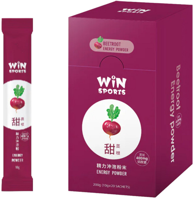 WiNSPORTS 甜菜根精力沖泡粉, 1箱, 20份