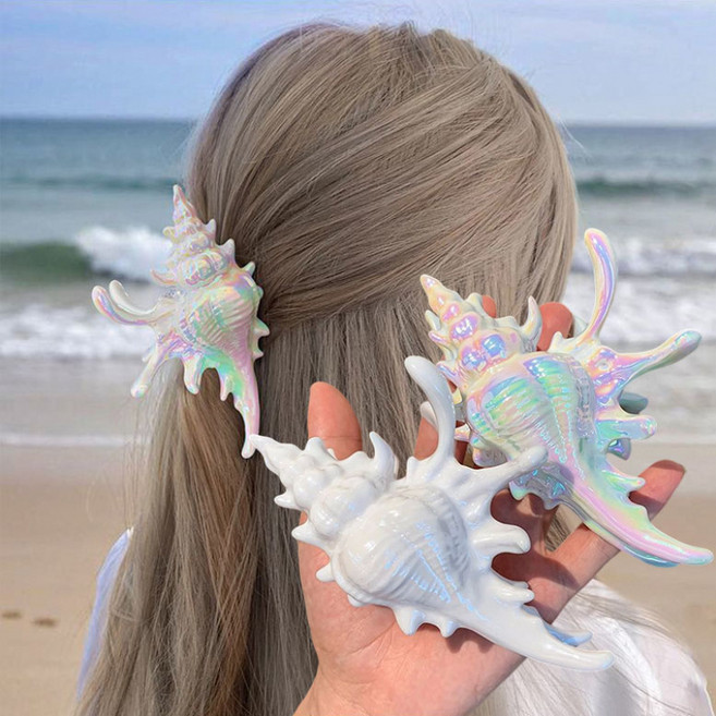 ZMBIRD 소라 모양 올림머리 헤어 집게핀 2종세트 N531