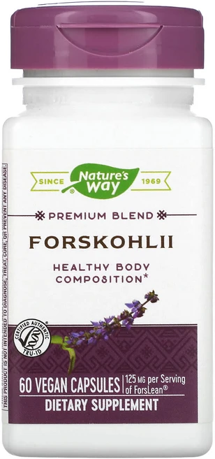 몸관리하세요 겨울입니다 Nature's Way 포스콜리 125mg 베지 캡슐 60정 특별관리진행, 1개 - 쿠팡