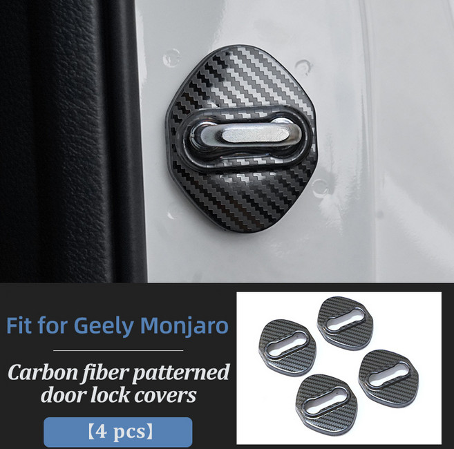 LINNUNU Kx11 GEELY Monjaro Xingyue L 자동차 문짝 잠금 버클 보호 나사 캡 액세서리, 07 CF door lock, 1개