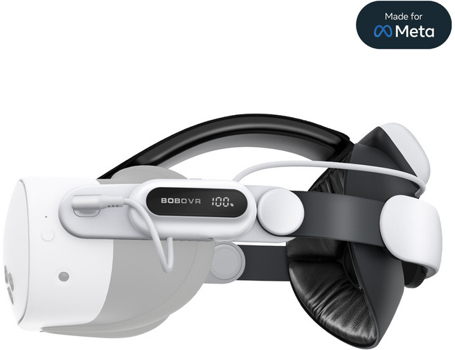 메타퀘스트3 스트랩 3S호환 BOBOVR E3 PRO 배터리 헤드스트랩 악세사리, BOBOVR E3 PRO 배터리 헤드 스트랩, 1개, BOBOVR E3 PRO 배터리 헤드 스트랩