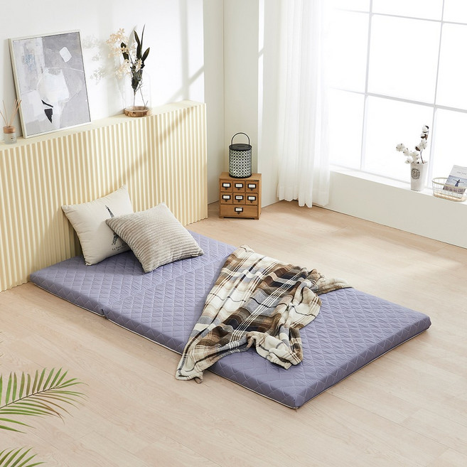 라폼 3단 접이식 천연라텍스 매트리스 5cm SS 미디엄