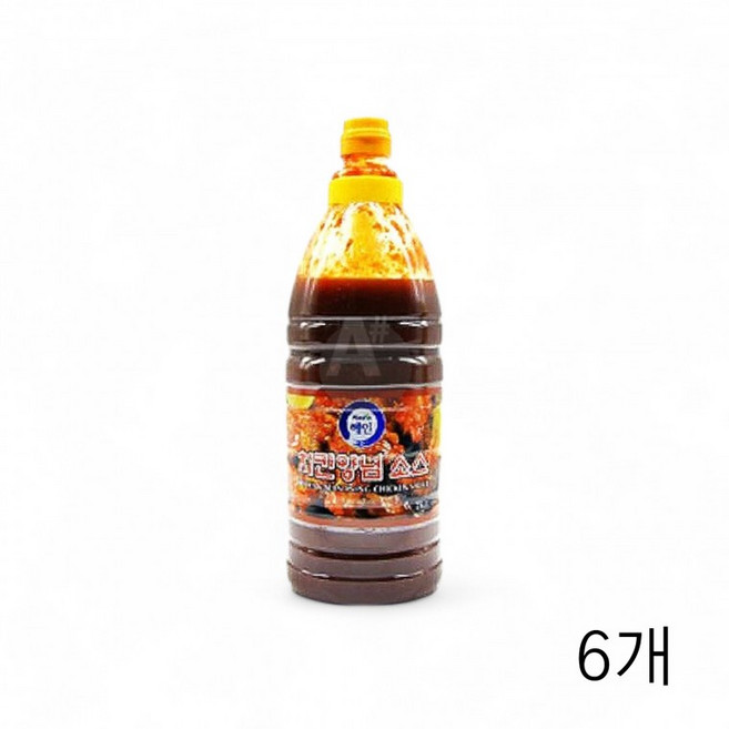 해인 양념치킨소스 2Kg X 6개 닭강정 분식집 포차 포장마차 양념장 업소용 닭강정양념 식재료 식자재, 1개, 1ml