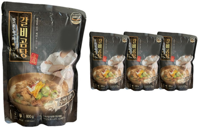 [방송구성] 안문숙 뼈없는 갈비곰탕 700g 총 16인분, 4개, 800g