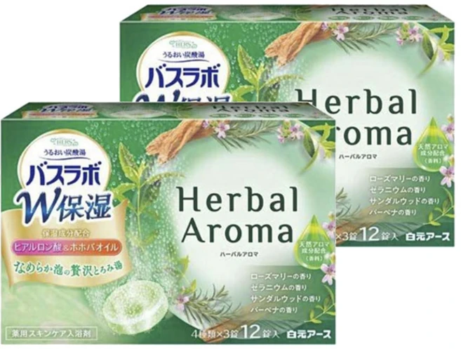 하쿠겐어스 허즈 바스라보 탄산탕 W 모이스처 허벌 아로마 12개입, 2개 - 쿠팡