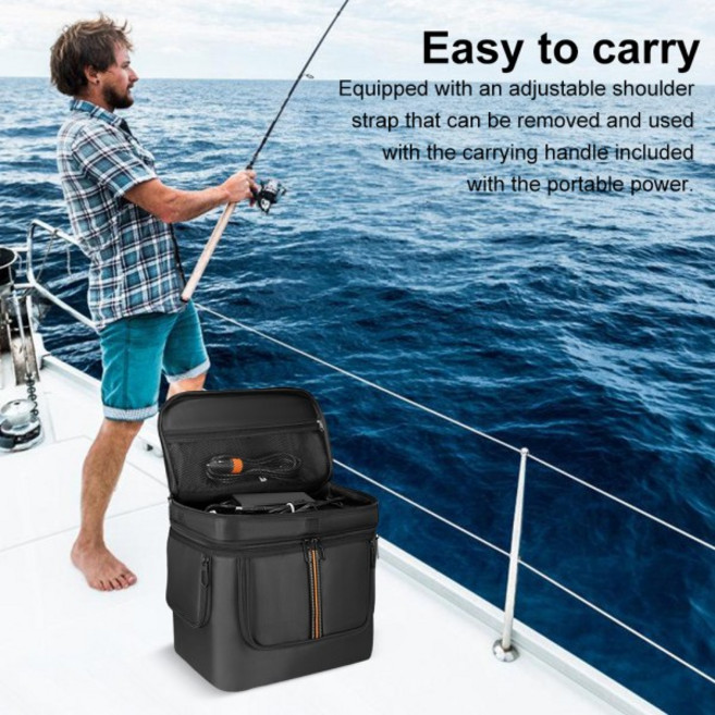 Jackery Explorer 1000 V2 보관 케이스용 운반 케이스 가방 여행용 보관 가방 어깨 끈 및 손잡이가 있는 방