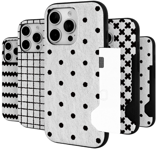 이케미 몽글 그래픽 맥세이프 기능 슬라이드 카드범퍼 케이스