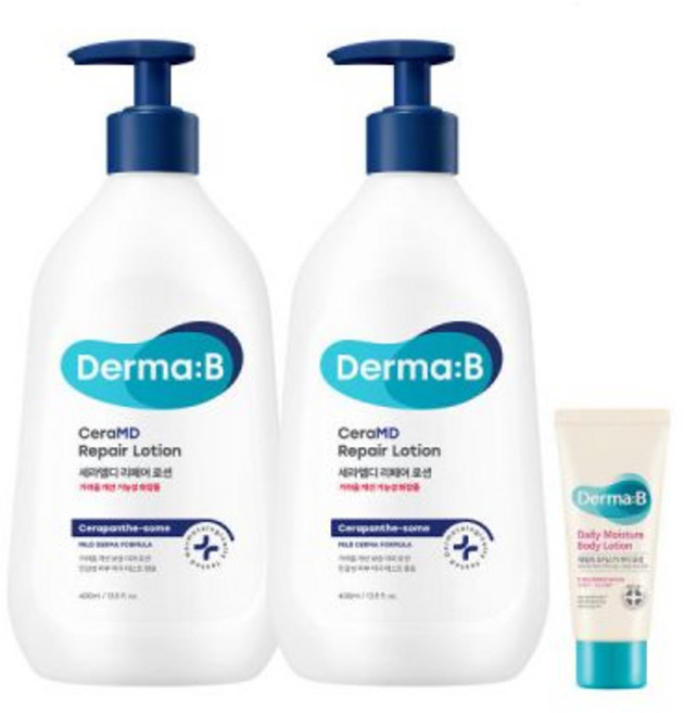 세라엠디 리페어 로션 (기능성) 400ml 1+1+튜브견본(랜덤) 더마비, 세라엠디 리페어 로션 (기능성) 400ml 1+1+튜브