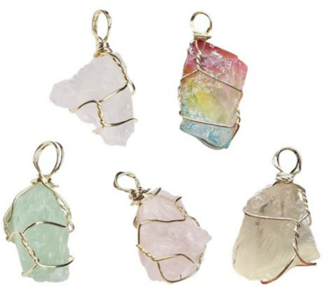 코히모 DIY 목걸이 제작 재료 원석 5종 세트 5W0057, 1세트