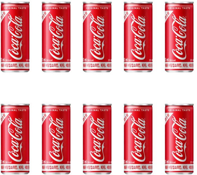코카콜라 업소용 245ml, 10개