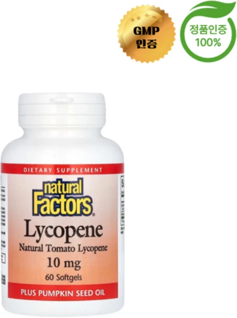 내추럴 팩터스 라이코펜 10mg 소프트젤 60정, 1개, 60회분 - 쿠팡