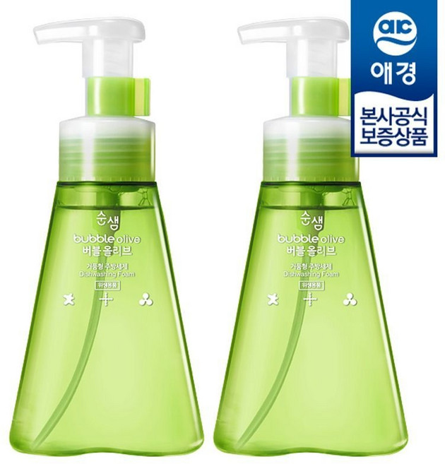 [애경] 순샘 버블 올리브 주방세제 350ml x2개