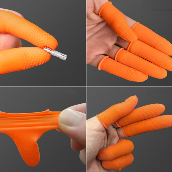 천연라텍스 대용량 사무용 손가락골무 문서정리 지폐 법원골무 공무원골무 은행골무, 1세트