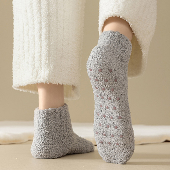 여성 수면양말 단목 논슬립 미끄럼방지 수족냉증 무압박 겨울 방한