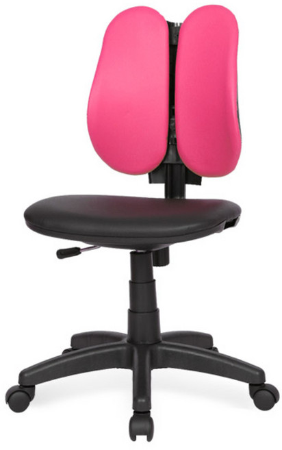 체어포커스 엔젤 ZA 팔무 노헤드 의자 인조가죽, 화사한핑크