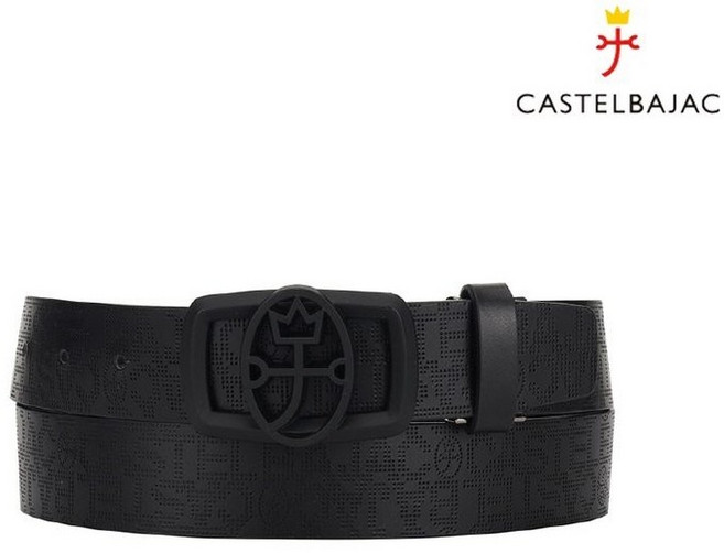 까스텔바작 남성 로고 패턴 벨트 BGEMGT201 2854666, 화이트