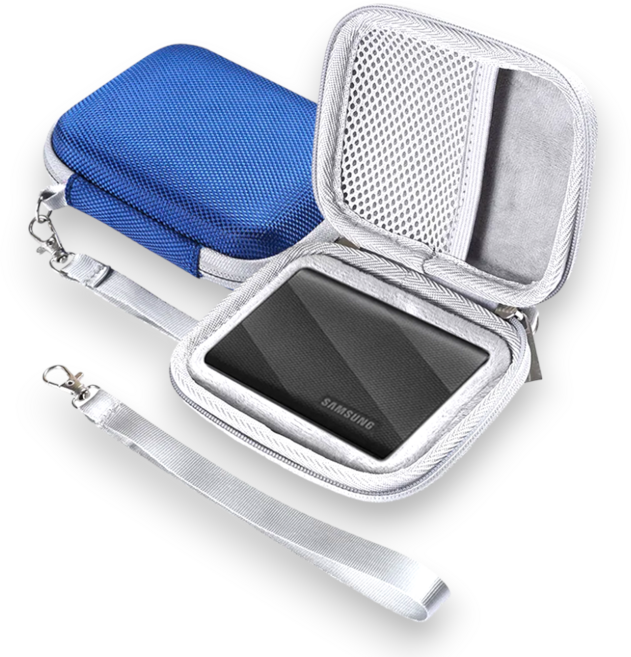 삼성 SSD T9 전용 하드쉘 EVA 케이스, BLUE, 1개