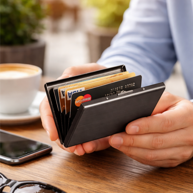 유즈오 카드보관함 아코디언지갑 카드정리