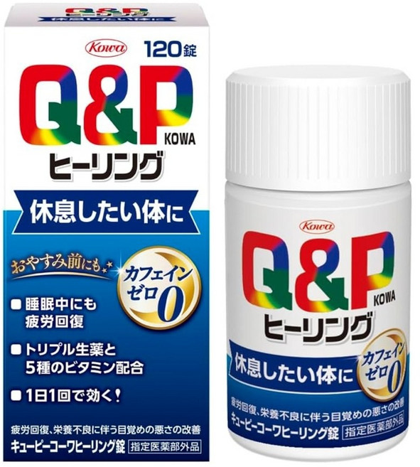 일본 Q&P 큐앤피 코와 힐링 120정(60일분) 무카페인, 1개, 120정